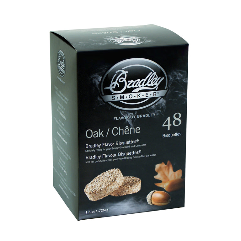 Eikenhouten bisquetten voor Bradley-rokers