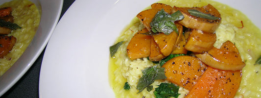 Smoked Butternut Squash Risotto with Crispy Sage Butter