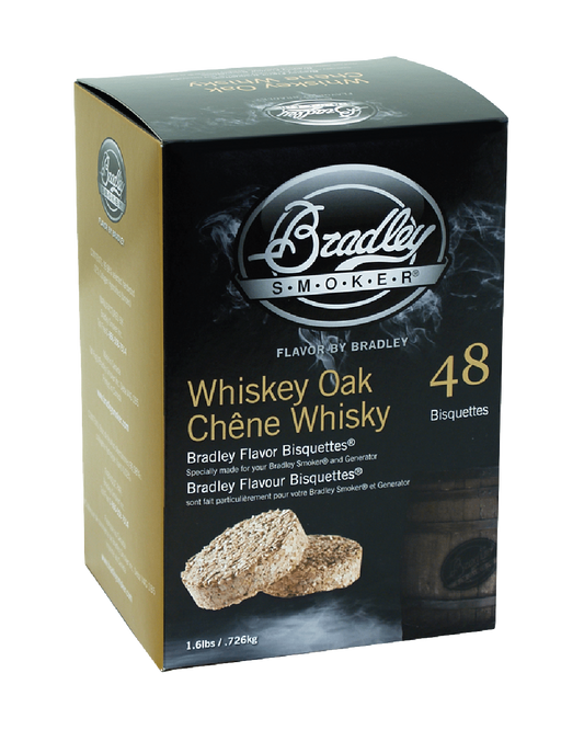 Bisquettes de chêne et de whisky pour les fumeurs Bradley