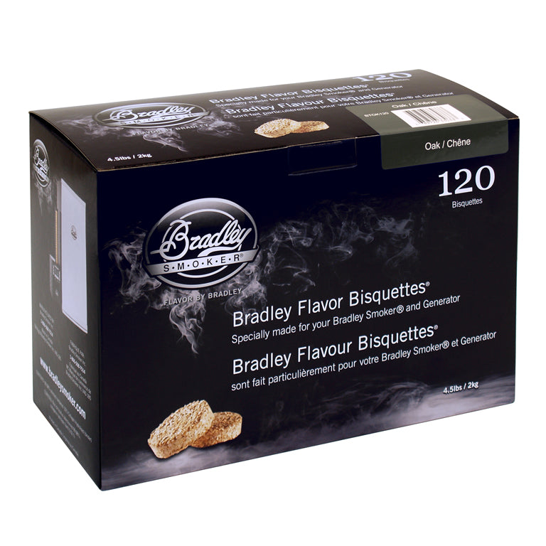 Eikenhouten bisquetten voor Bradley-rokers